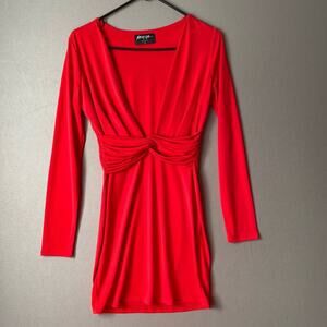 Nasty gal‎ size small, deep plunge mini dress